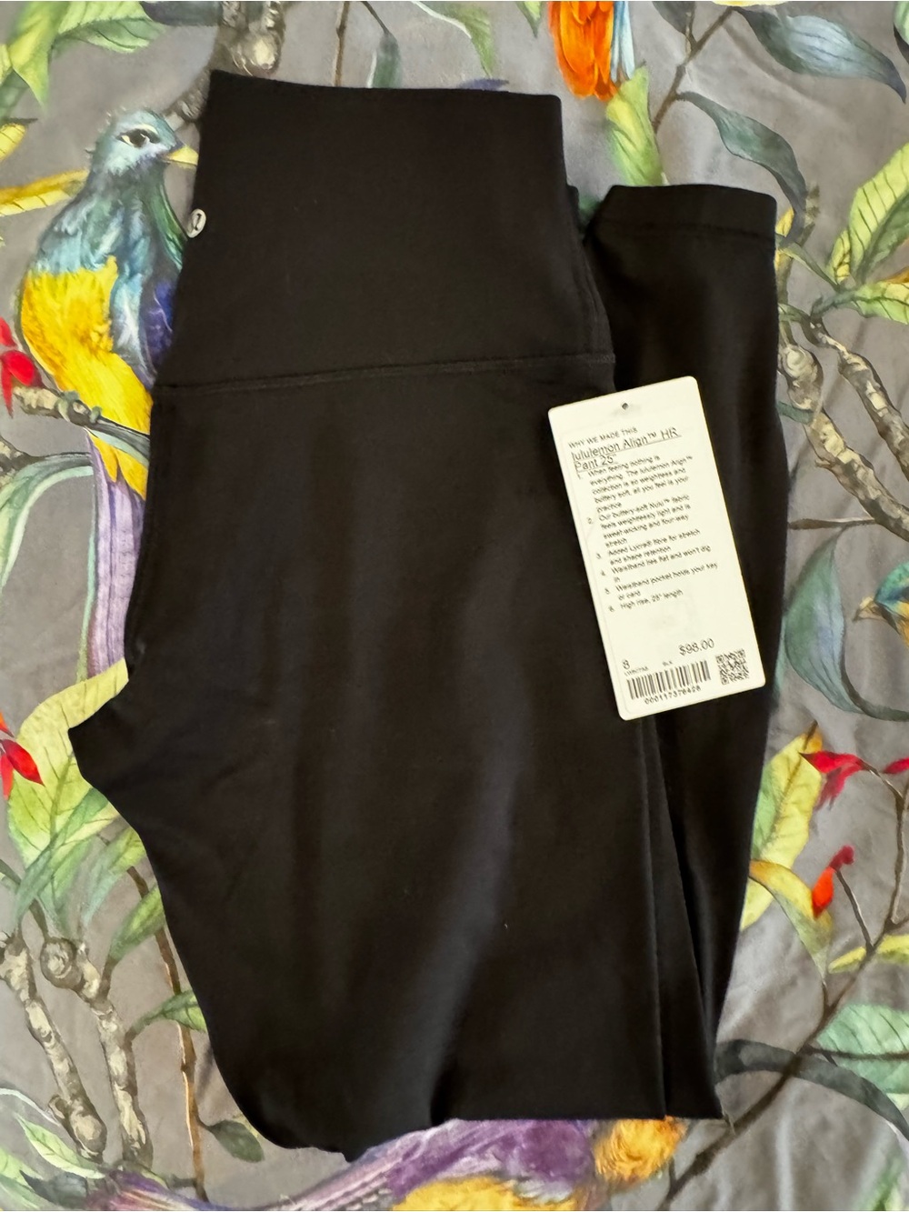 lululemon athletica Black High-Rise Athletic Leggings 25” NWT!